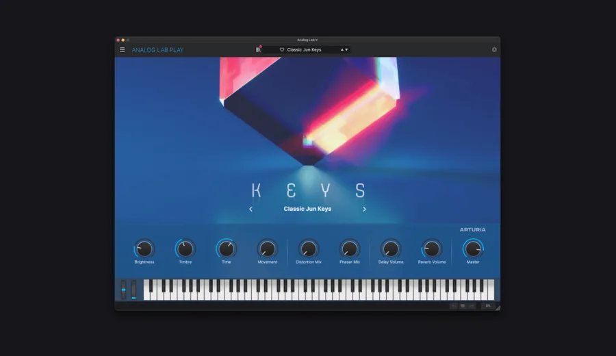 Arturia Analog Lab Play instrument interface