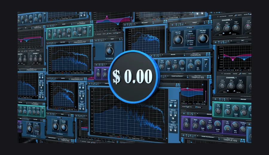 Blue Cat Audio Freeware Pack interfaces
